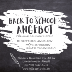 Angebot zum neuem Schuljahr